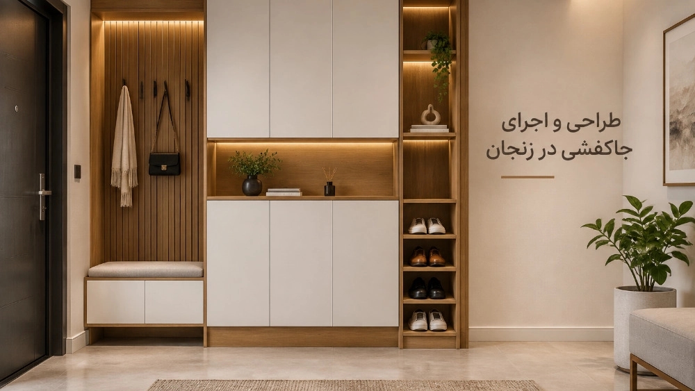 طراحی و اجرای جا کفشی سفارشی در زنجان طراحی و اجرای جا کفشی سفارشی در زنجان